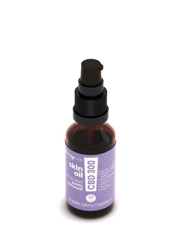 SKIN-OIL CBD 300 - trądzik, blizny i roztępy