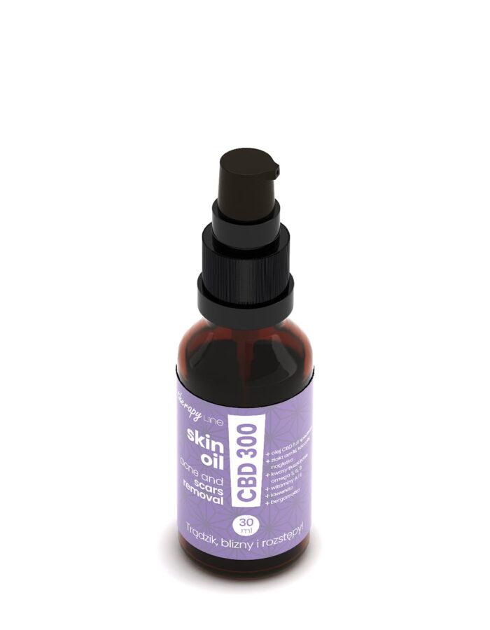 SKIN-OIL CBD 300 - trądzik, blizny i roztępy